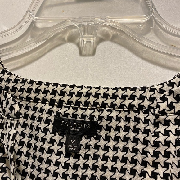 Talbots houndstooth blouse size 1X - Picture 3 of 4